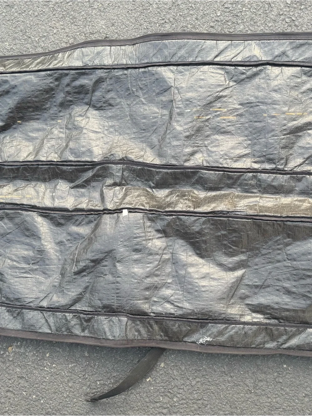 Vintage DaKine Snowboard Bag Padded Travel Carrier Gray Blue Ski Case Zip